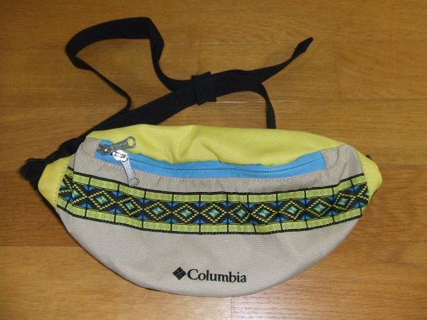 Columbia Colombia waist bag body bag postage 300 jpy ~ beige yellow 