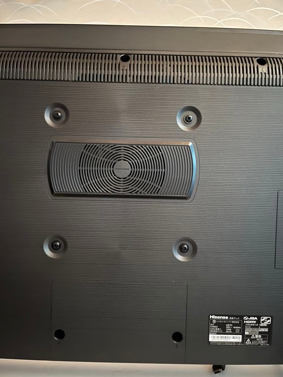 ハイセンス 43V型 倍速パネル搭載 43E7H 4Kチューナー内蔵 液晶 ハイセンス 43V型 倍速パネル搭載 43E7H 4Kチューナー内蔵 液晶