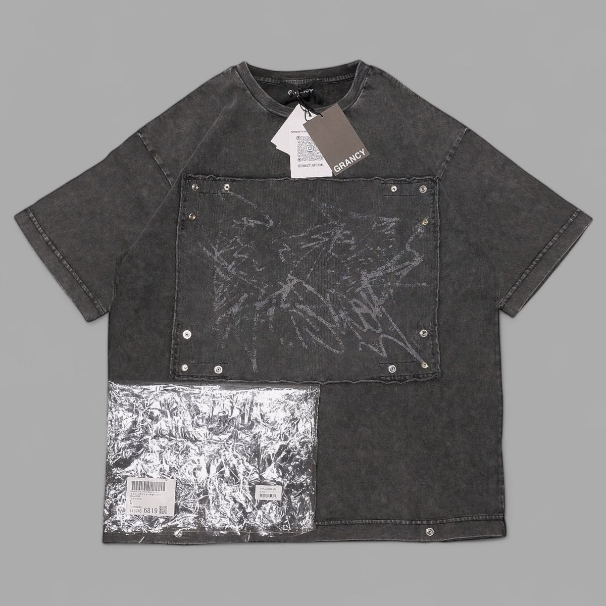 Mサイズ 新品 未使用 タグ付き GRANCY スクリブル グラフィック Mサイズ 新品 未使用 タグ付き GRANCY スクリブル グラフィック