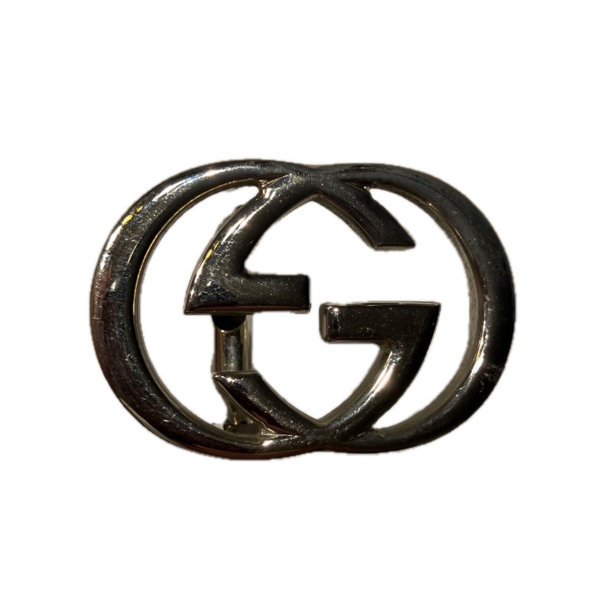 GUCCI グッチ Gマーク シルバー ベルト バックルのみ 正規品 GUCCI グッチ Gマーク シルバー ベルト バックルのみ 正規品