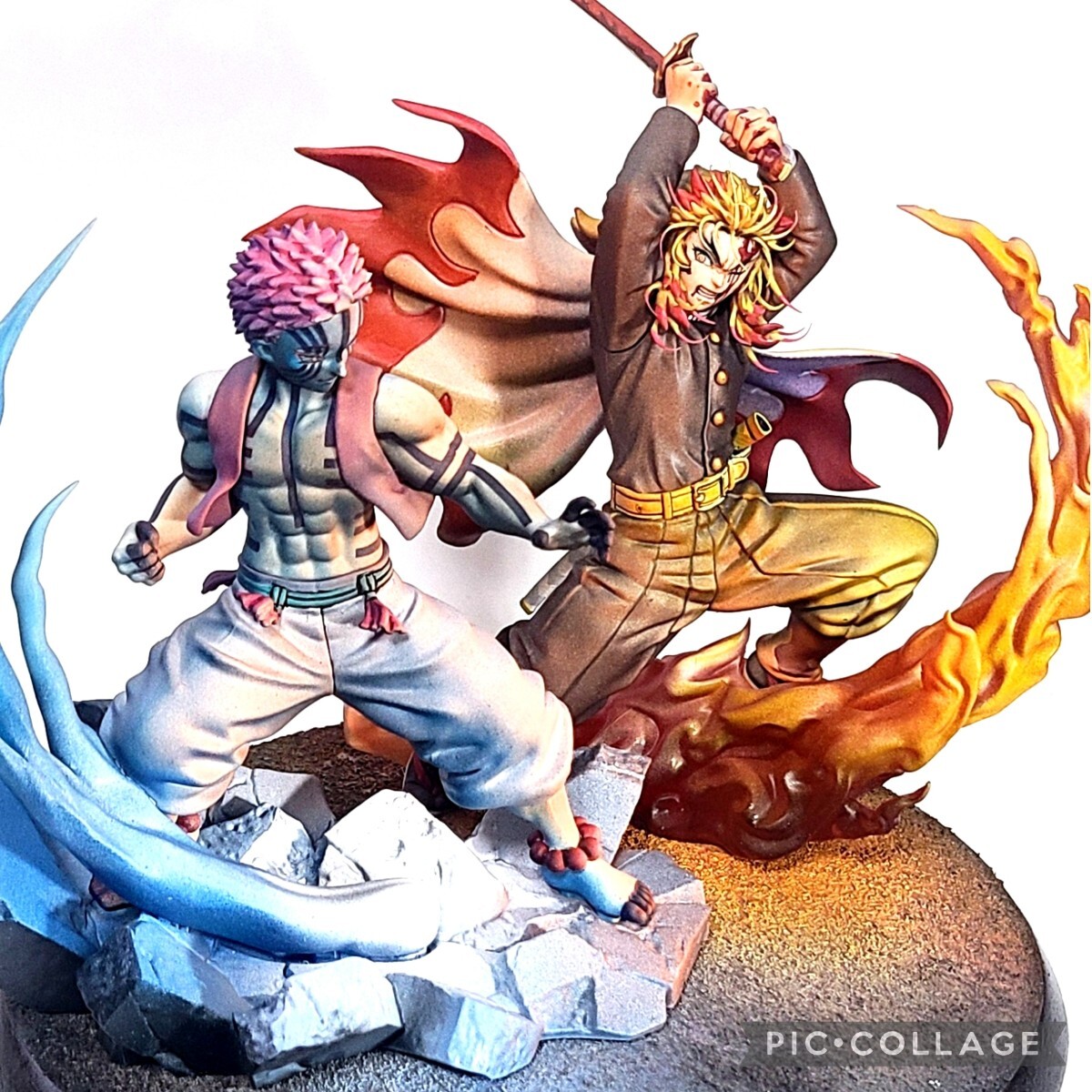 鬼滅の刃 煉獄杏寿郎(リペイント)&猗窩座フィギュアセット。 Yahoo!オークション - 二次元 リペイント 煉獄杏寿郎 猗窩座
