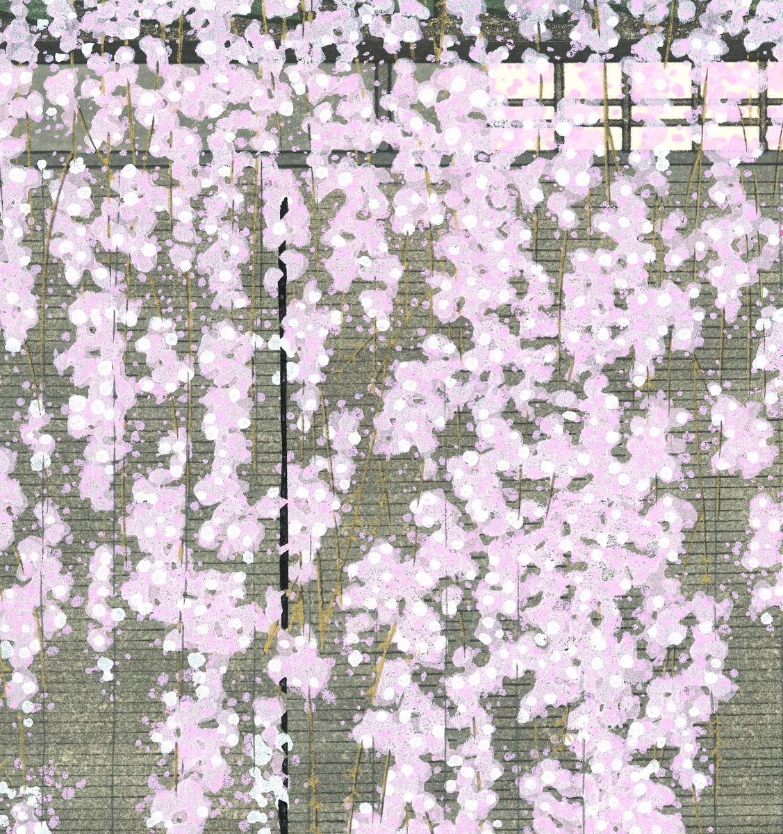 加藤晃秀 (Kato Teruhide) 木版画 No.001 桜の譜 初版1989～ ポスト