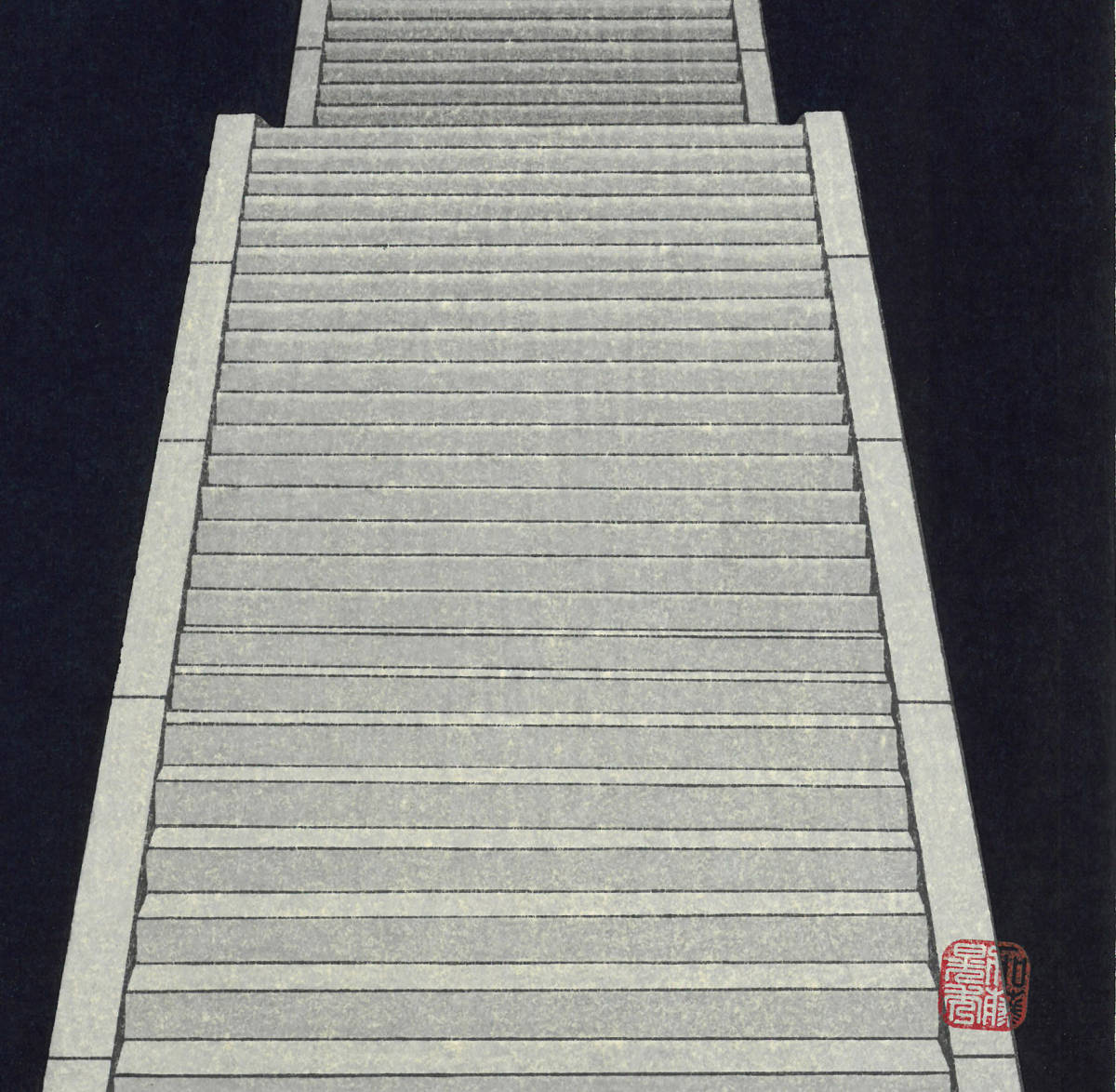 加藤晃秀 (Kato Teruhide)　木版画 　No.007 仲秋　　初版1989～　ポストモダンの香り漂う_画像10