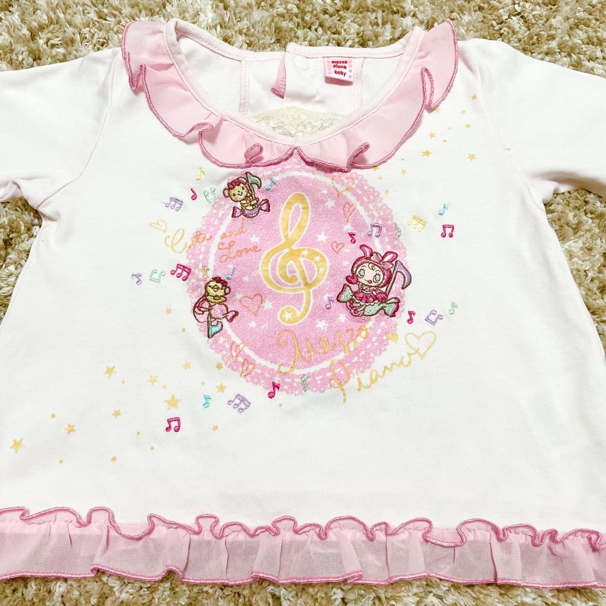 メゾピアノ 90 ベリエちゃん 長袖Tシャツ 春物トップス 平成 メゾピアノ 90 ベリエちゃん 長袖Tシャツ 春物トップス 平成