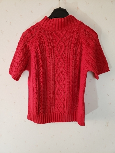 McGREGOR（マックレガー）　ケーブル編み　半袖　セーター　Ｌ_画像2