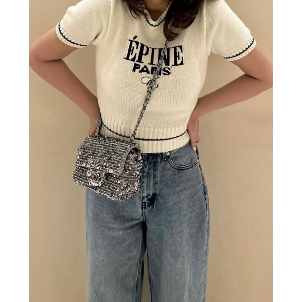 epine サマーニット ホワイト ÉPINE summer knit epine エピヌ サマーニット ホワイト