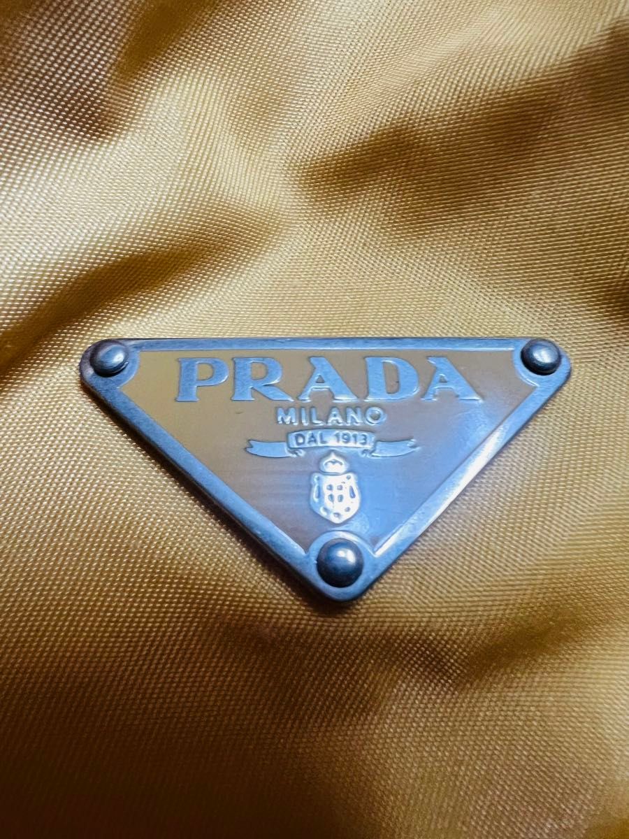 PRADA ボストンバッグ ブラウン/イエロー PRADA プラダ ミニボストンバッグ イエロー 限定色 レアカラー
