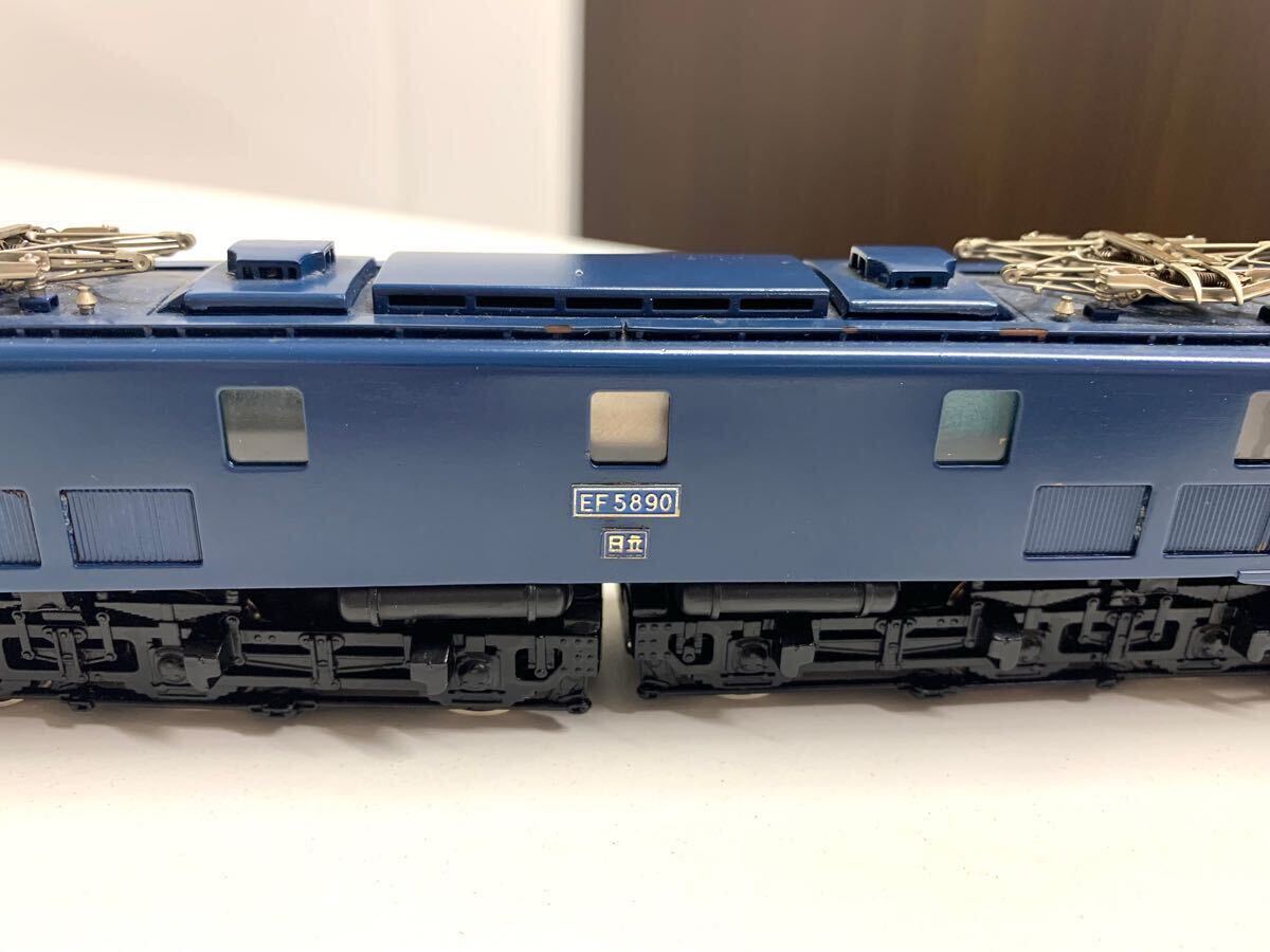  Tenshodo EF58 new No,481 on . type National Railways JR direct current electric locomotive railroad model preservation box attaching blue Tenshodo