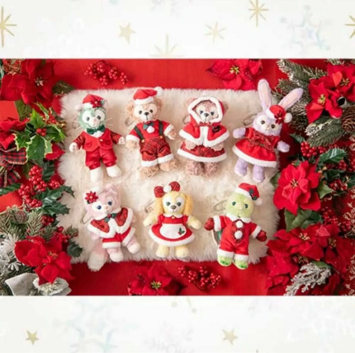 ディズニーシー ダンシングスノーフレークス ぬいぐるみチャーム クリスマス 2024 7点セット ディズニーシー ダンシングスノーフレークス ぬいぐるみチャーム クリスマス 2024 7点セット