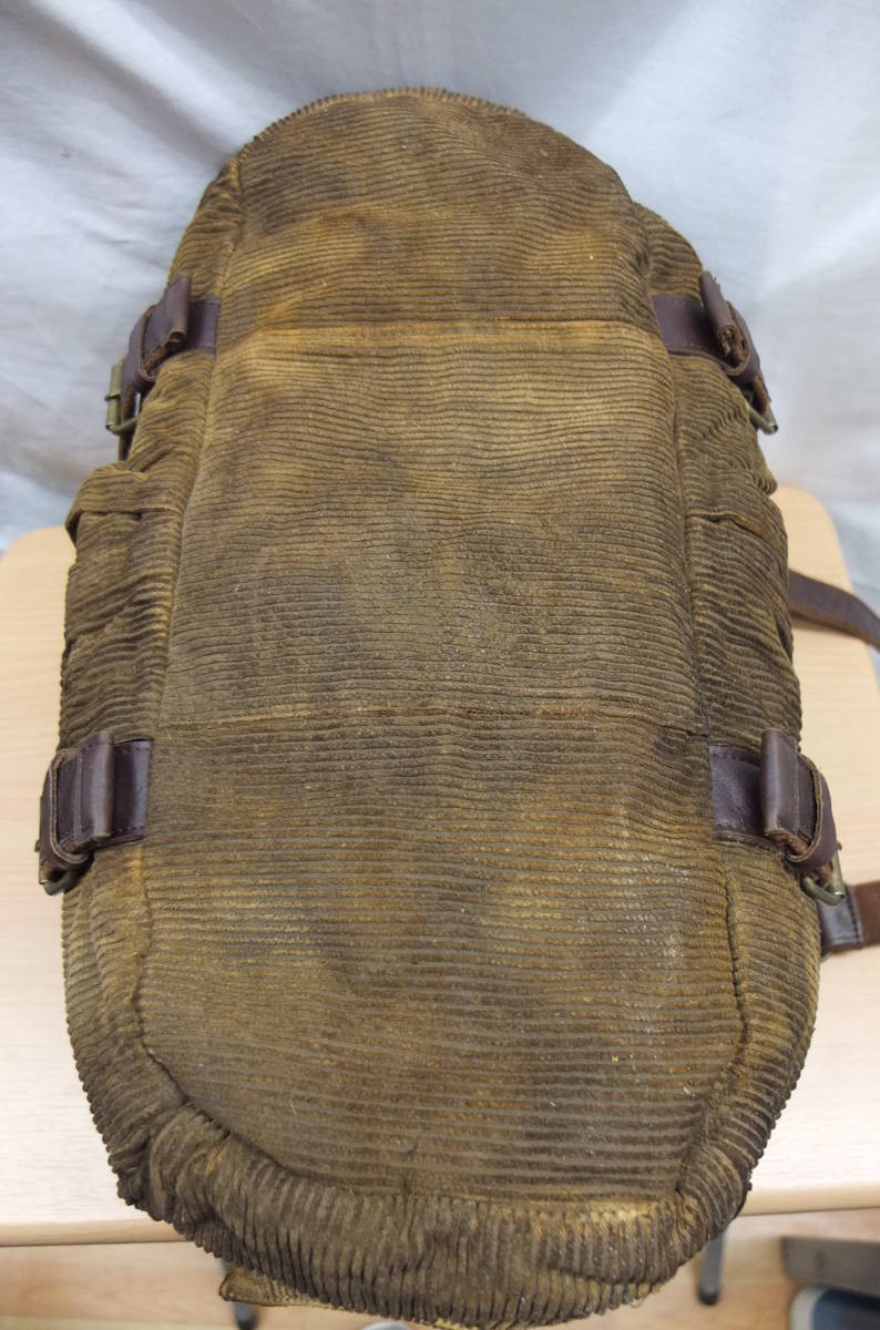  free shipping!! Boston bag damage corduroy cotton cloth Brown 3 And A* unused cheap!