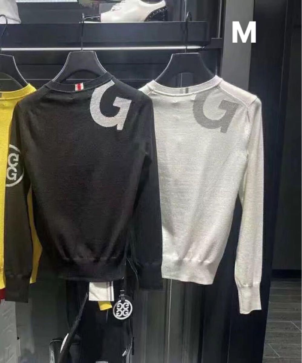 G/FORE ブラック セーター Mサイズ ジーフォア ゴルフ メンズ セーター 長袖 トップス ブラック M