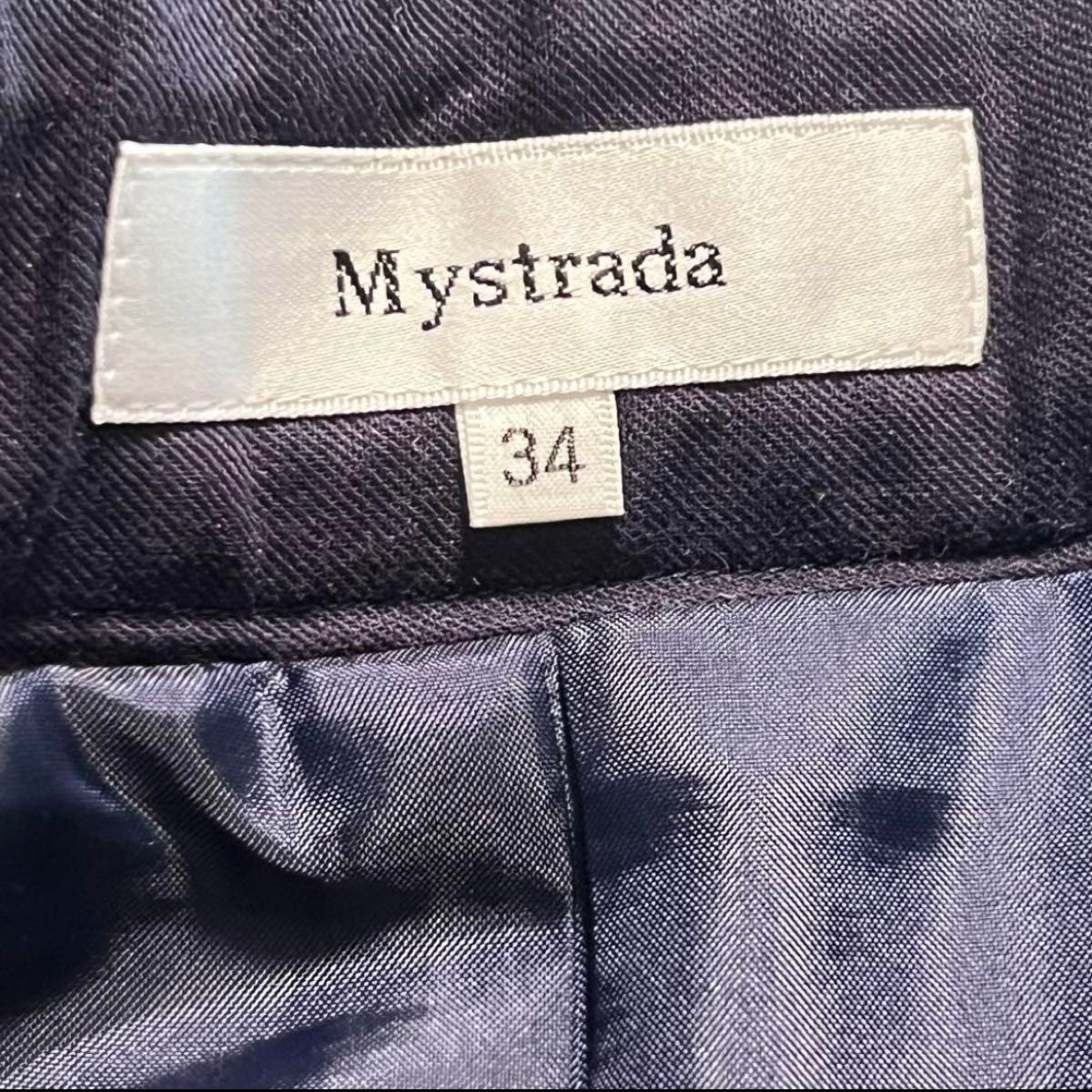 マイストラーダ ジャガードフレアスカート Mystrada マイストラーダ ジャガードフレアスカート スカート