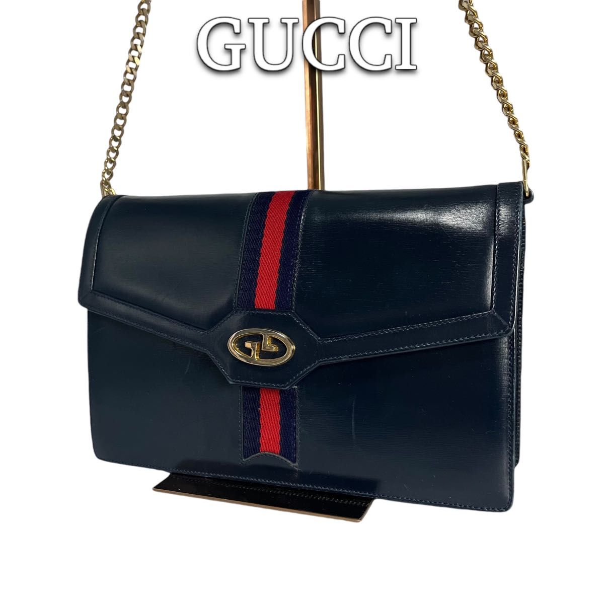 希少 GUCCI グッチ オールドグッチ チェーンショルダーバッグ 希少 GUCCI グッチ オールドグッチ チェーンショルダーバッグ
