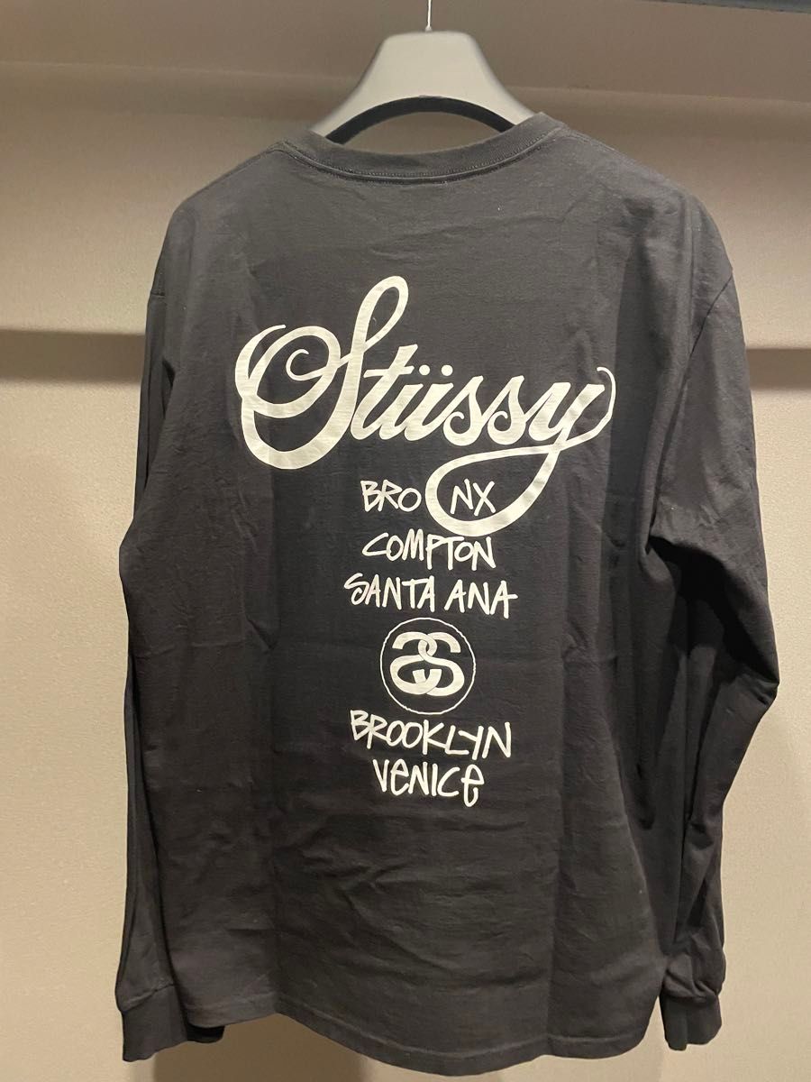 ステューシー ワールドツアーロンT 黒 XL STUSSY 長袖 XL Stussy ステューシー ワールドツアーロンT 黒 XL STUSSY 長袖 XL Stussy