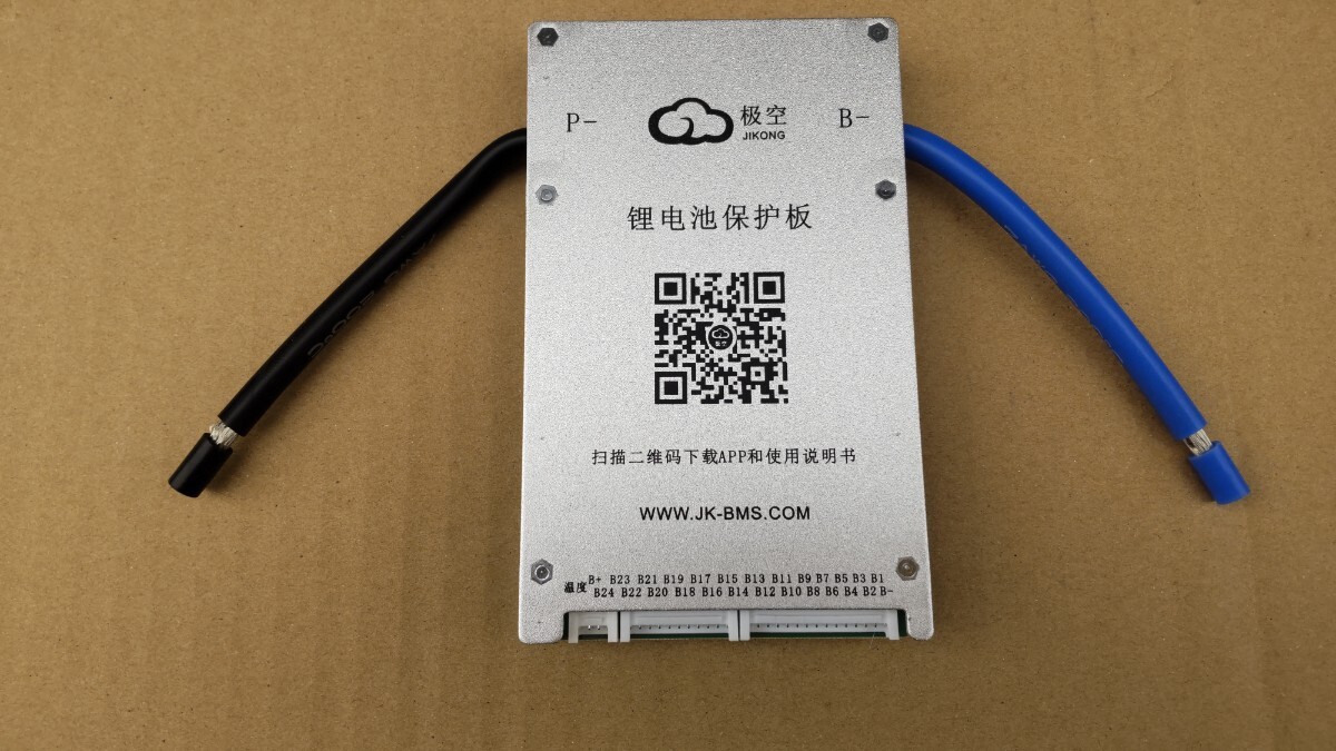 【セット販売】JK-BMS BD6A24S-8P 80A アクティブバランサー内蔵 LTO対応スマートBMSと4.3インチタッチパネル外部モニターJK05