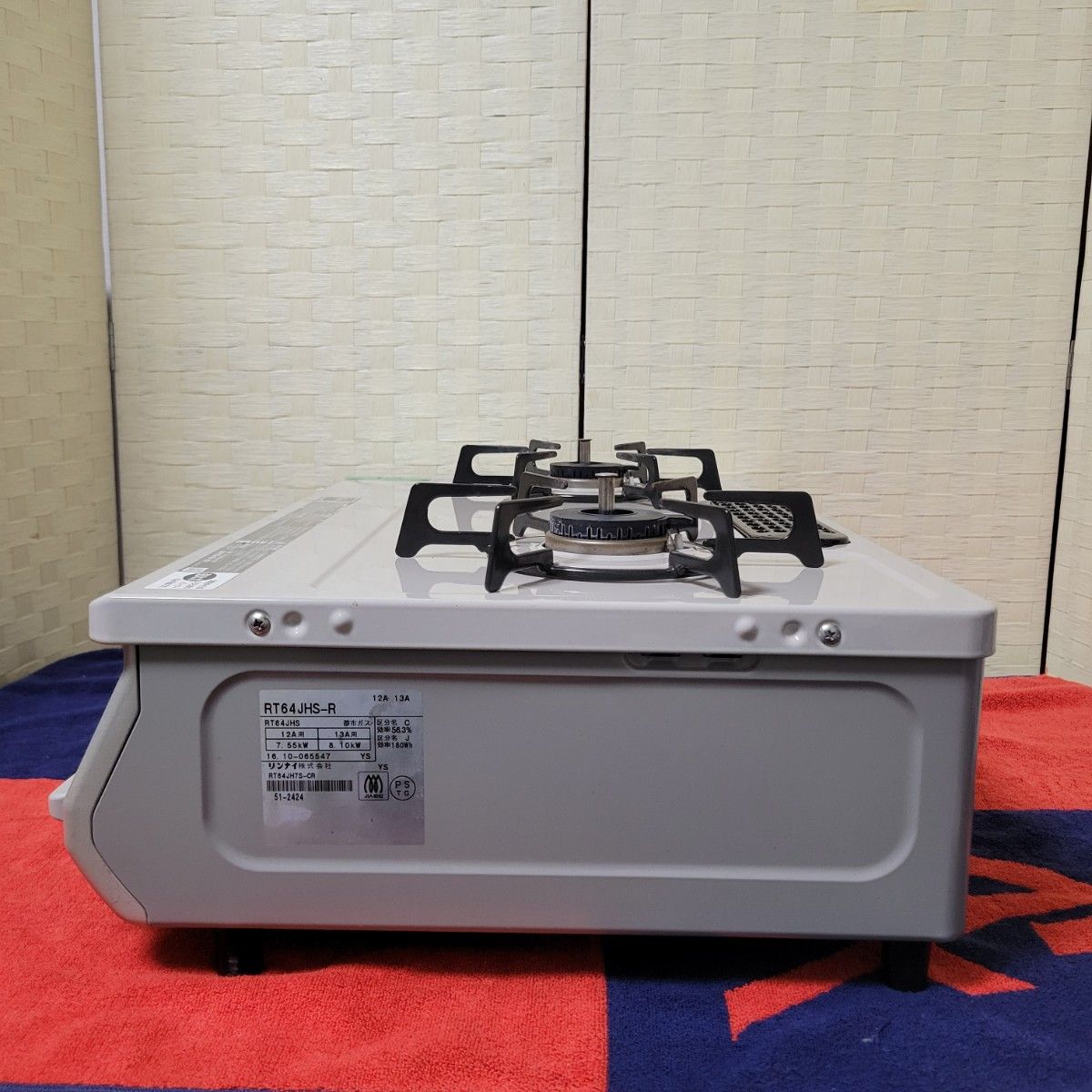 Rinnai (リンナイ) 2016年製都市ガステーブル 品番RT64JHS-R Rinnai (リンナイ) 2016年製都市ガステーブル 品番RT64JHS-R