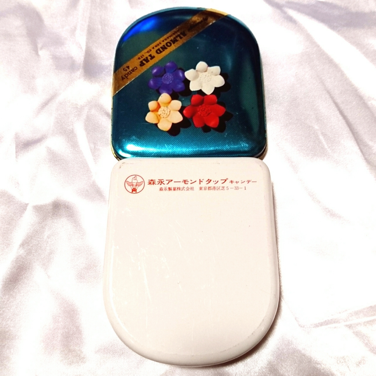 1960年代 森永 アーモンドタップ キャンデー 缶 パッケージ 菓子 1960年代 森永 アーモンドタップ キャンデー 缶 パッケージ 菓子