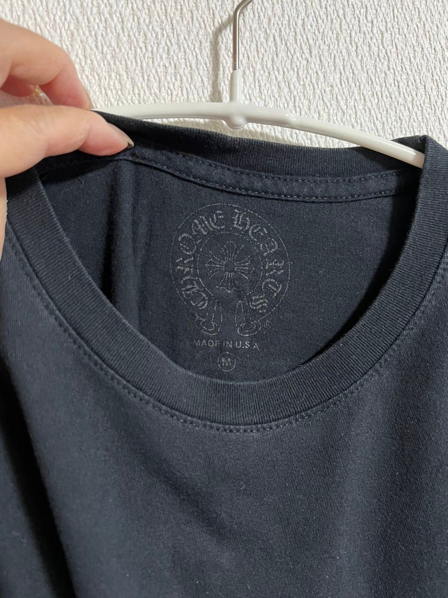 クロムハーツ ロンT 長袖Tシャツ ブラック 黒 蛍光 ネオンピンク クロムハーツ ロンT 長袖Tシャツ ブラック 黒 蛍光 ネオンピンク