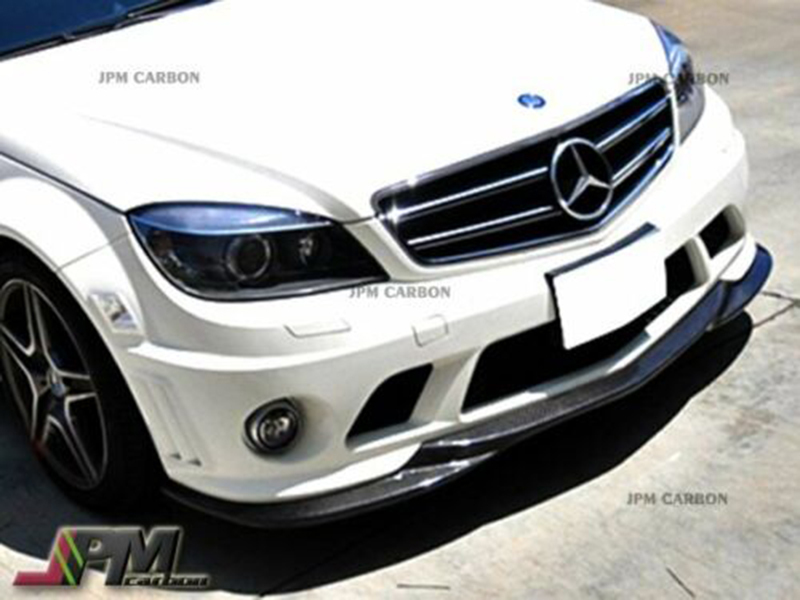 2008-2011 ベンツ W204 C63 AMG カーボン フロントリップスポイラーGH SYTLE_画像3