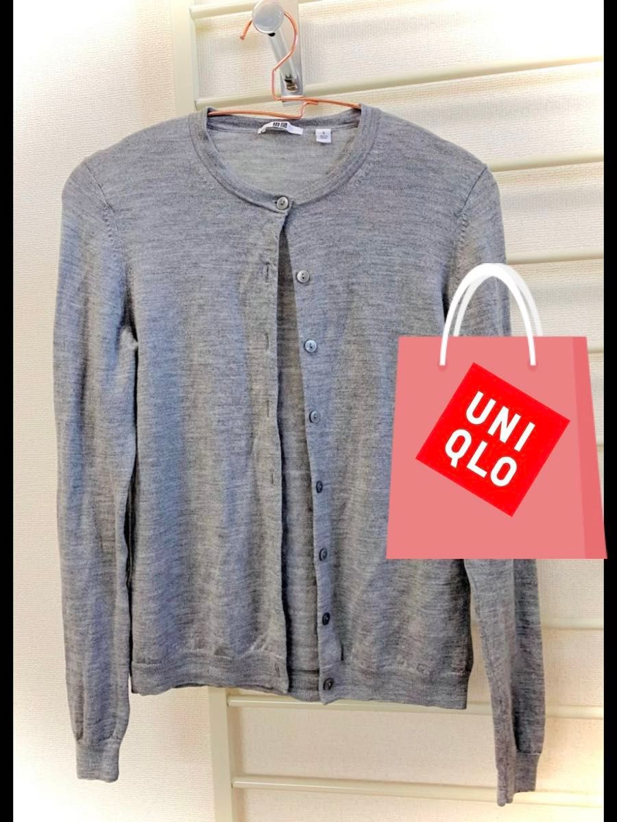 UNIQLO カーディガン レディースSサイズ ウール100%