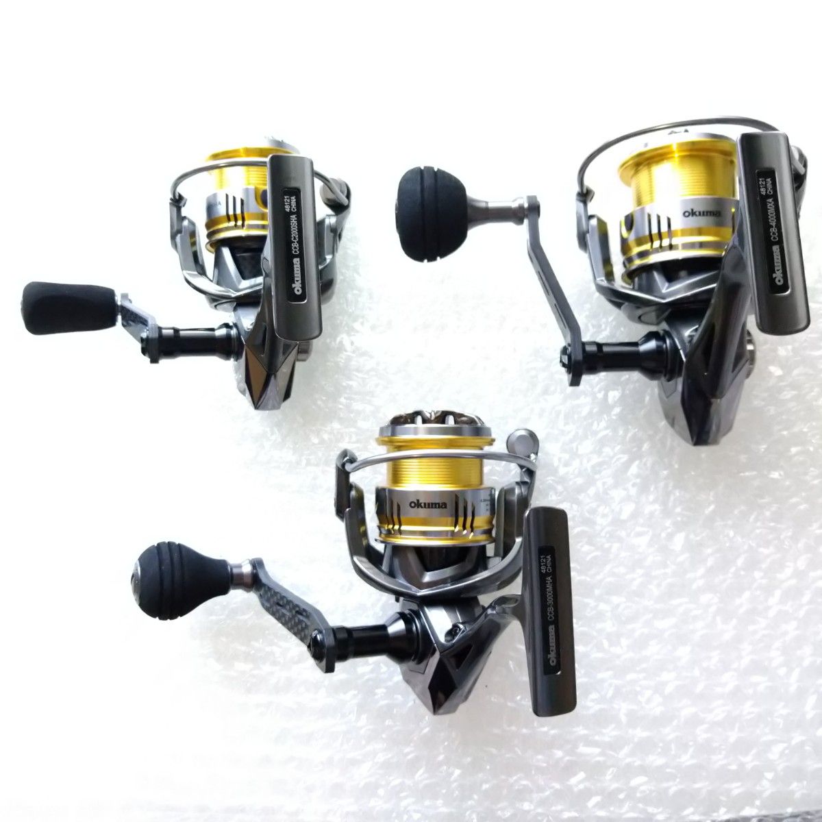 オクマ スピニングリール 3個セット 2000番3000番4000番 ゼニス セイマーCB Okuma