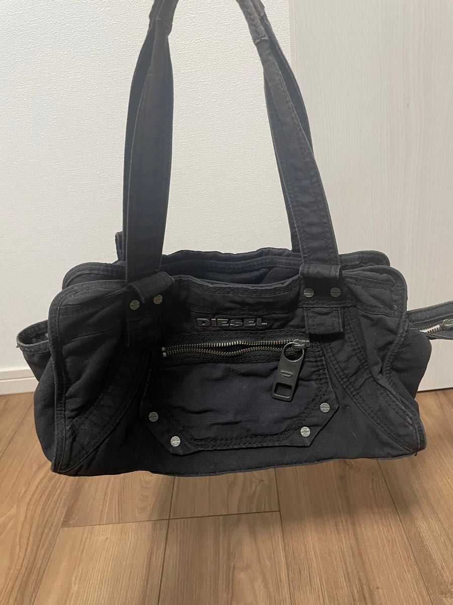 希少 DIESEL canvas metal logo ショルダーバッグ Y2K 希少 DIESEL canvas metal logo ショルダーバッグ Y2K