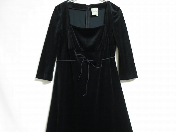 シビラ 黒ベロア ロングワンピース sybilla ワンピース