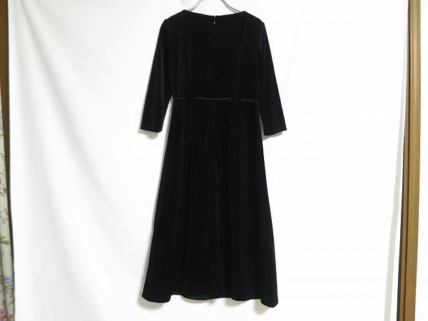 シビラ 黒ベロア ロングワンピース sybilla ワンピース