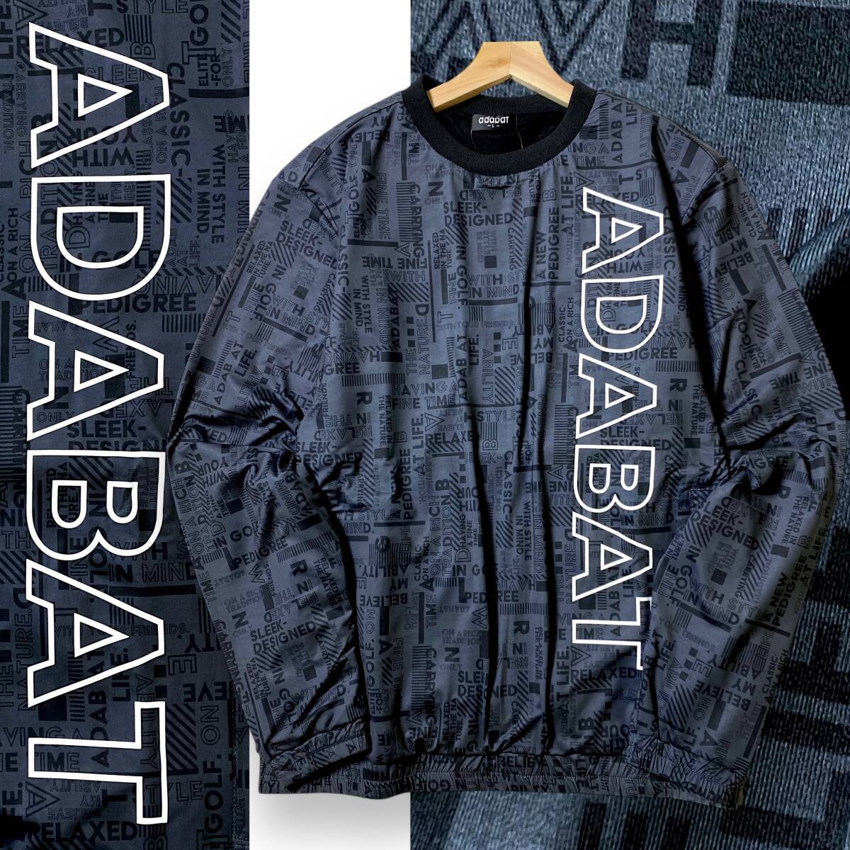 クリスマスファッション アダバット ☆ 定価2.2万 新品 adabat 袖刺繍ロゴ 裏起毛 防寒 その他