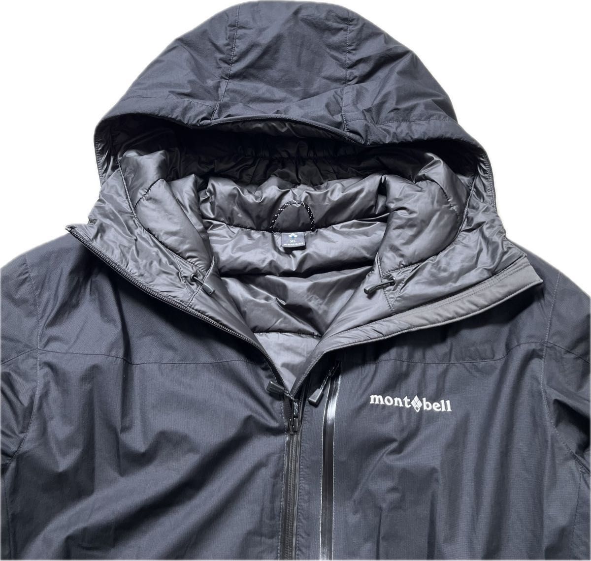 mont-bell モンベル フラットアイアンパーカ 黒 メンズ XL 中綿 mont-bell モンベル フラットアイアンパーカ 黒 メンズ XL 中綿