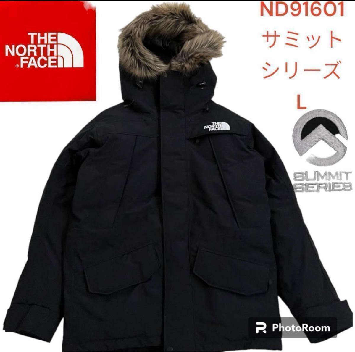 ND91601☆サミット刺繍入り☆ブラック新品Lサイズ アンターク ND91601☆サミット刺繍入り☆ブラック新品Lサイズ アンターク