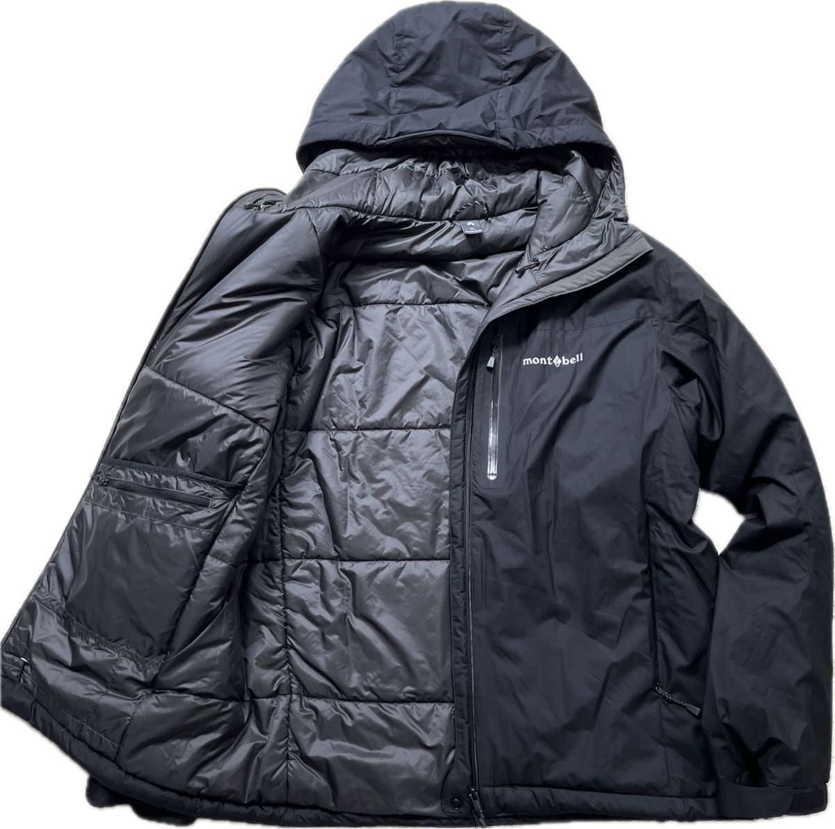 mont-bell モンベル フラットアイアンパーカ 黒 メンズ XL 中綿 mont-bell モンベル フラットアイアンパーカ 黒 メンズ XL 中綿