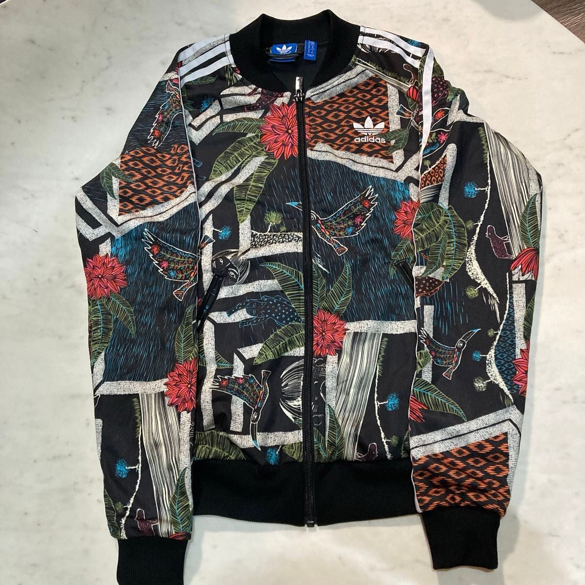 アディダス adidas originals トラックジャケット 総柄 ジャージ アディダス adidas originals トラックジャケット 総柄 ジャージ