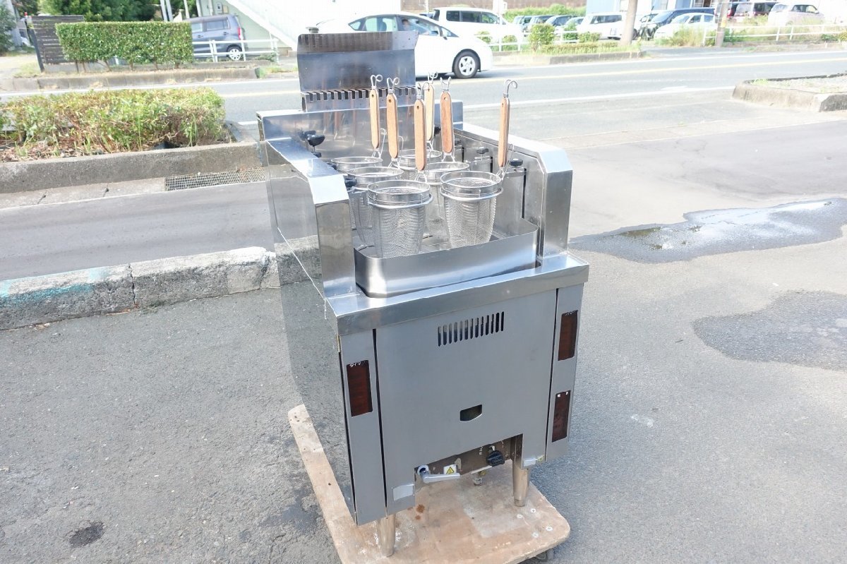 静岡県発 都市ガス 三栄 自動茹で麺機 NSU6-60H 100V ゆで麺機 静岡県発 都市ガス 三栄 自動茹で麺機 NSU6-60H 100V ゆで麺機