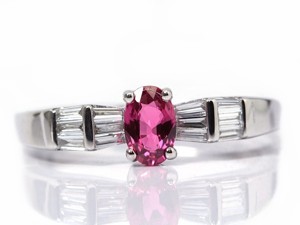 ルビー&ダイヤモンドリング 0.511ct/0.18ct 14号 Pt950 プラチナ 指輪