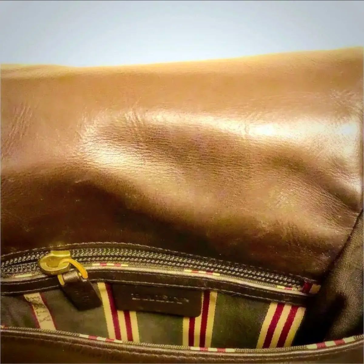 バリーBALLY ショルダーバック 茶本革 コンパクトサイズ holdmeback.com