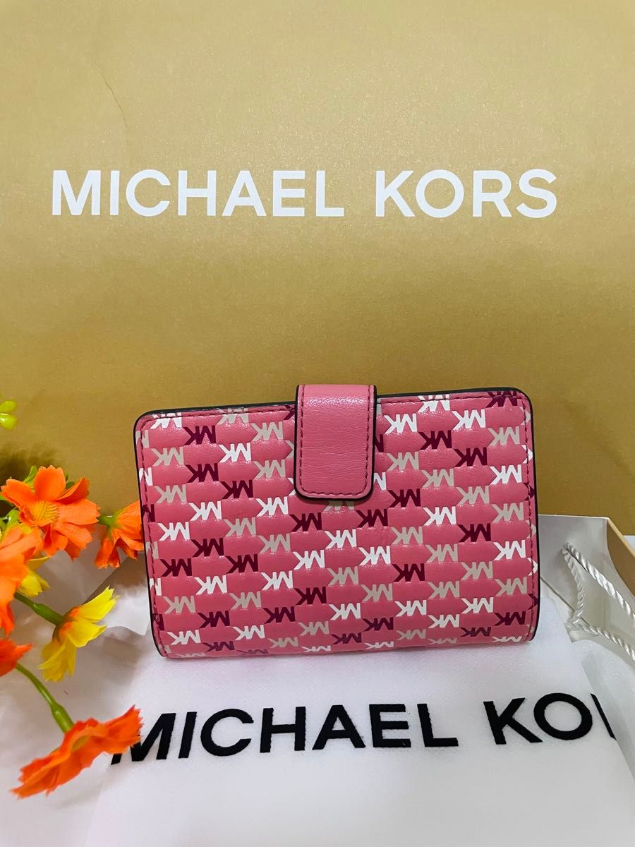 MICHAEL KORS 二つ折り財布 ピンク MKロゴ|Yahoo!フリマ(旧 MICHAEL KORS 二つ折り財布 ピンク MKロゴ|Yahoo!フリマ(旧