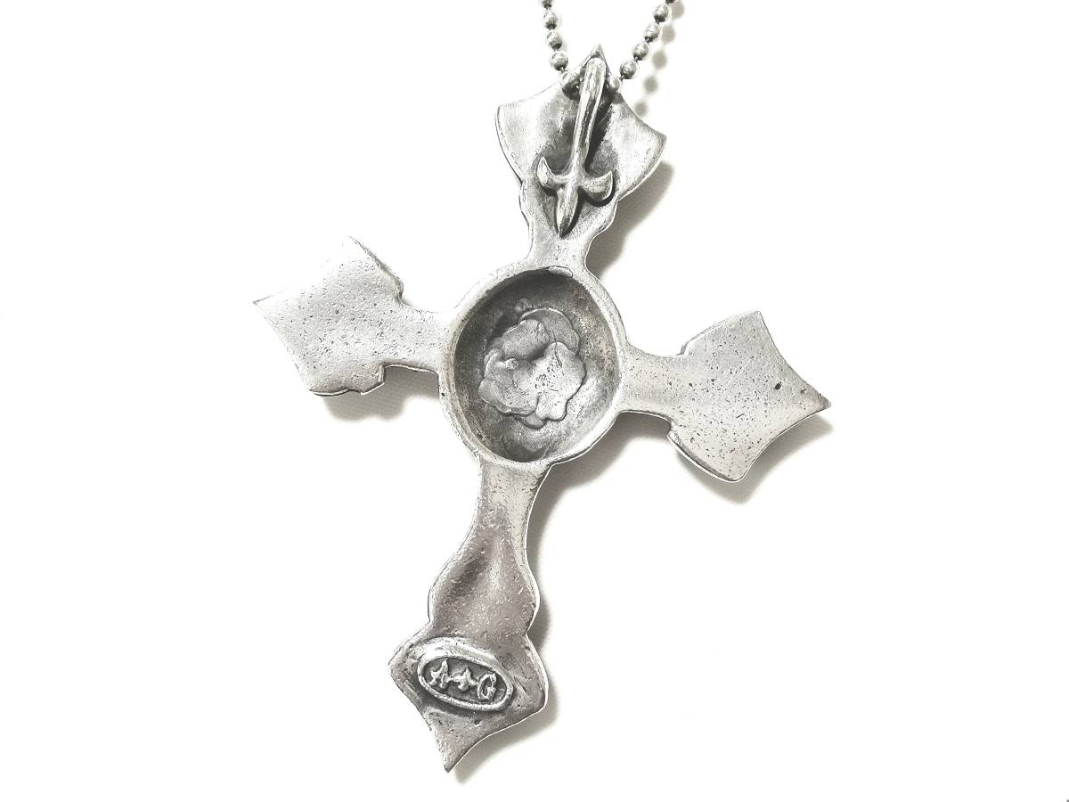 * valuable rare genuine article regular goods the first period A&Ge- and ji-Classic Large Cross Classic Large Cross necklace silver 925*