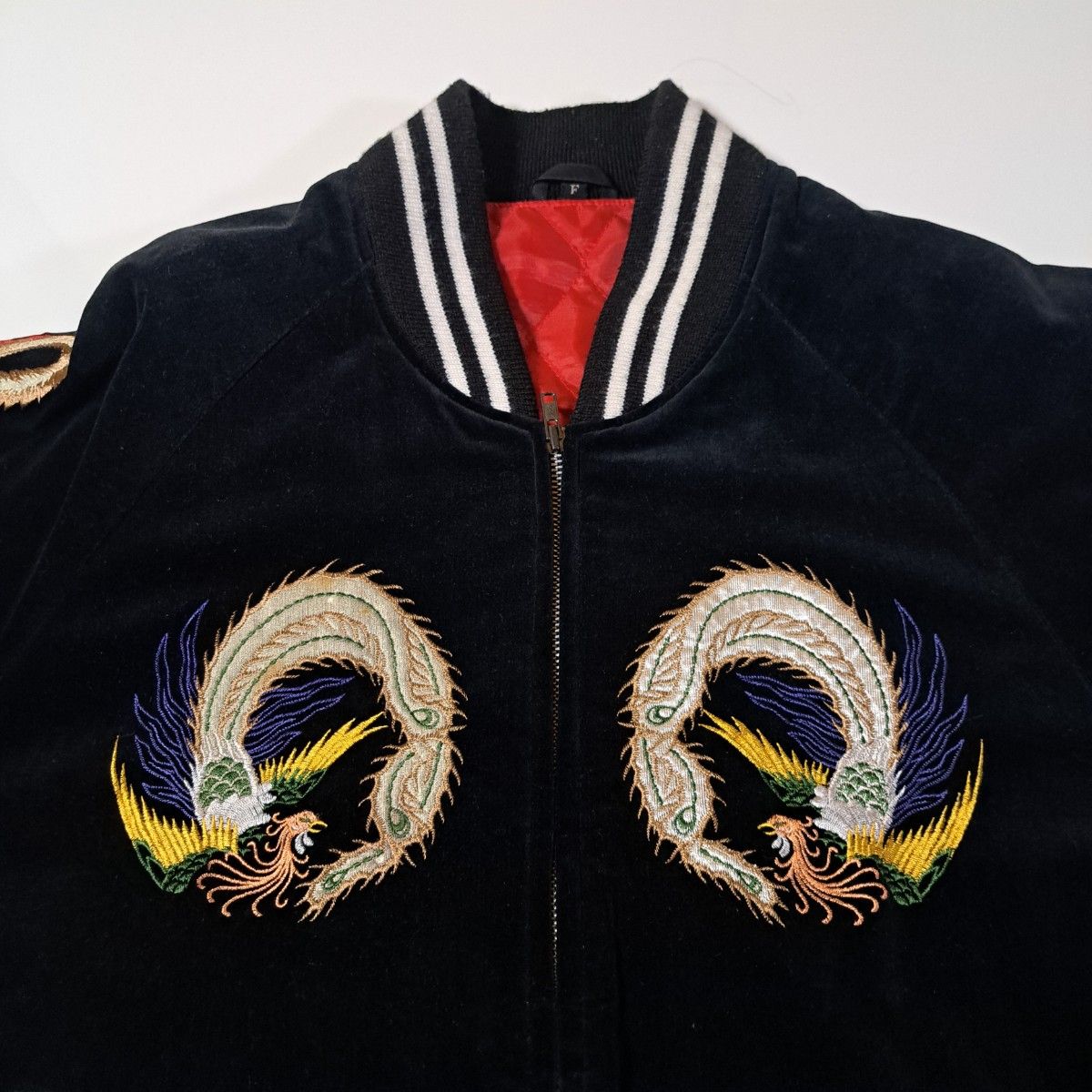 日本製 鳳凰 スカジャン スーベニアジャケット ベロア 別珍 90s 日本製 鳳凰 スカジャン スーベニアジャケット ベロア 別珍 90s
