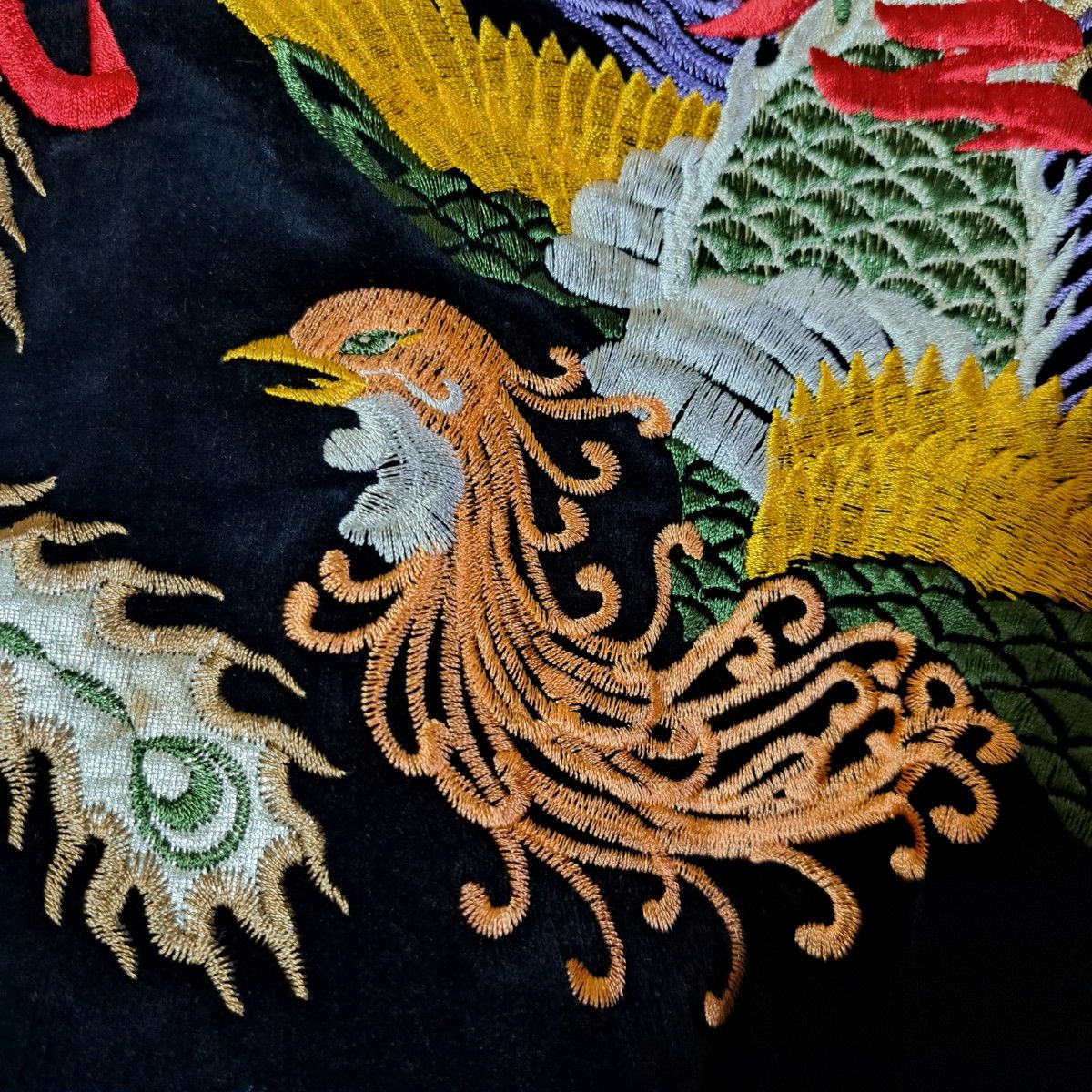 日本製 鳳凰 スカジャン スーベニアジャケット ベロア 別珍 90s 日本製 鳳凰 スカジャン スーベニアジャケット ベロア 別珍 90s