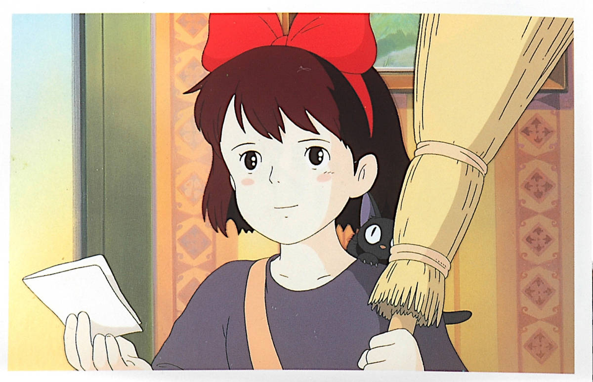 [Vintage] [New Item] [Delivery Free]1989 Animege Appendix Kiki's Delivery Service POSTCARD Two Papers Hayao Miyazaki[tag8888]