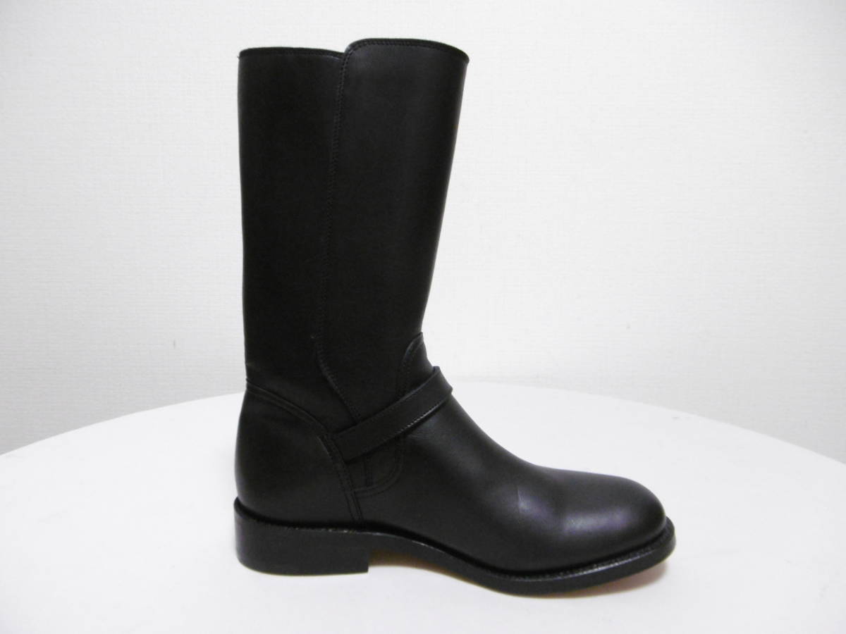 Tricker`s Tricker's motorcycle boots long boots shoes ENGLAND made black UK4-5 lady's 23cm unused storage goods 