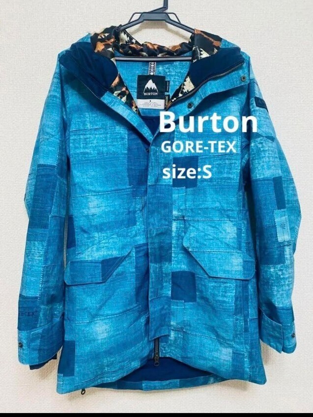 ウィメンズSサイズ Burton　ゴアテックス　GORE-TEX スノーボードジャケット バートン