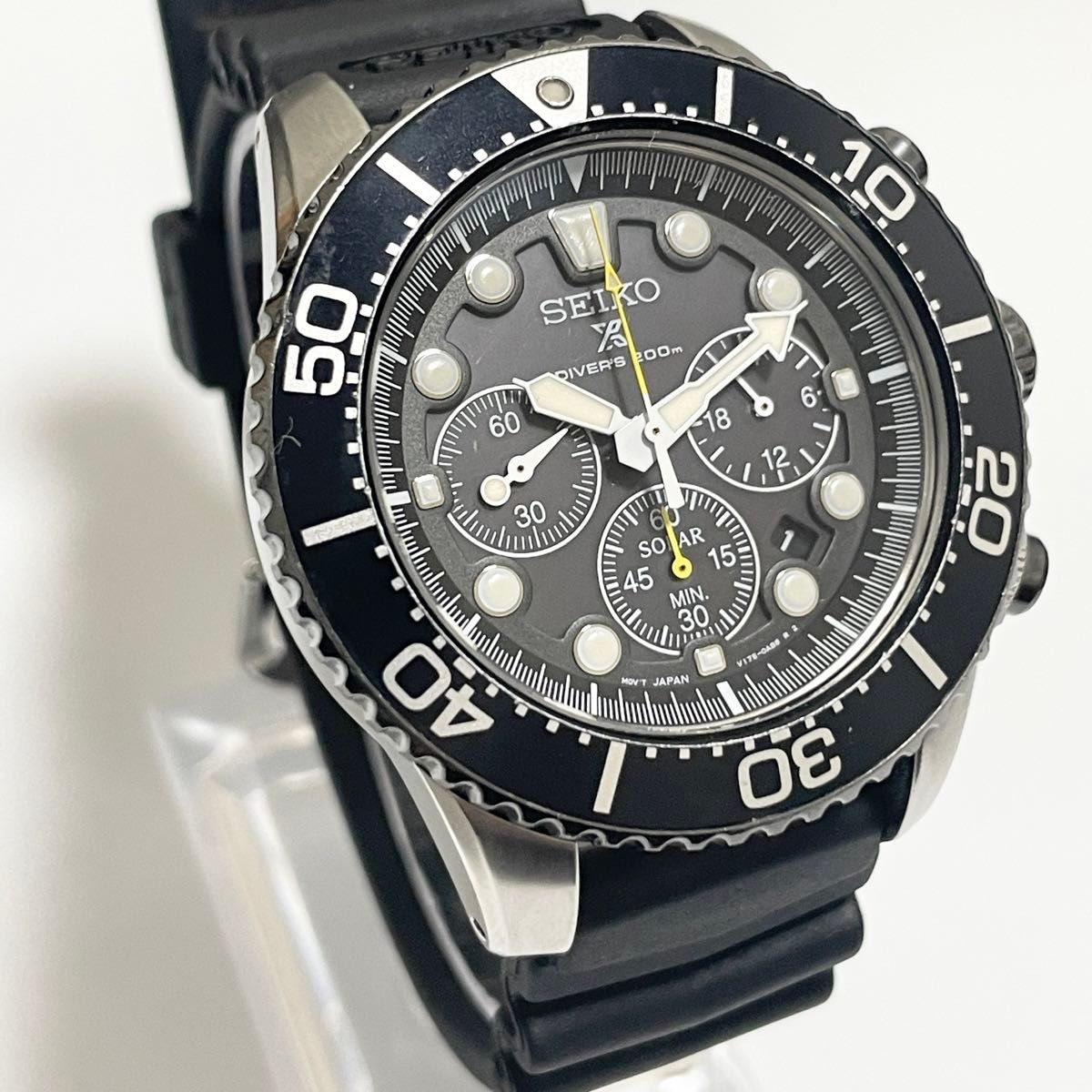 美品】SEIKO プロスペックス クロノグラフ ダイバー ソーラー 美品】SEIKO プロスペックス クロノグラフ ダイバー ソーラー