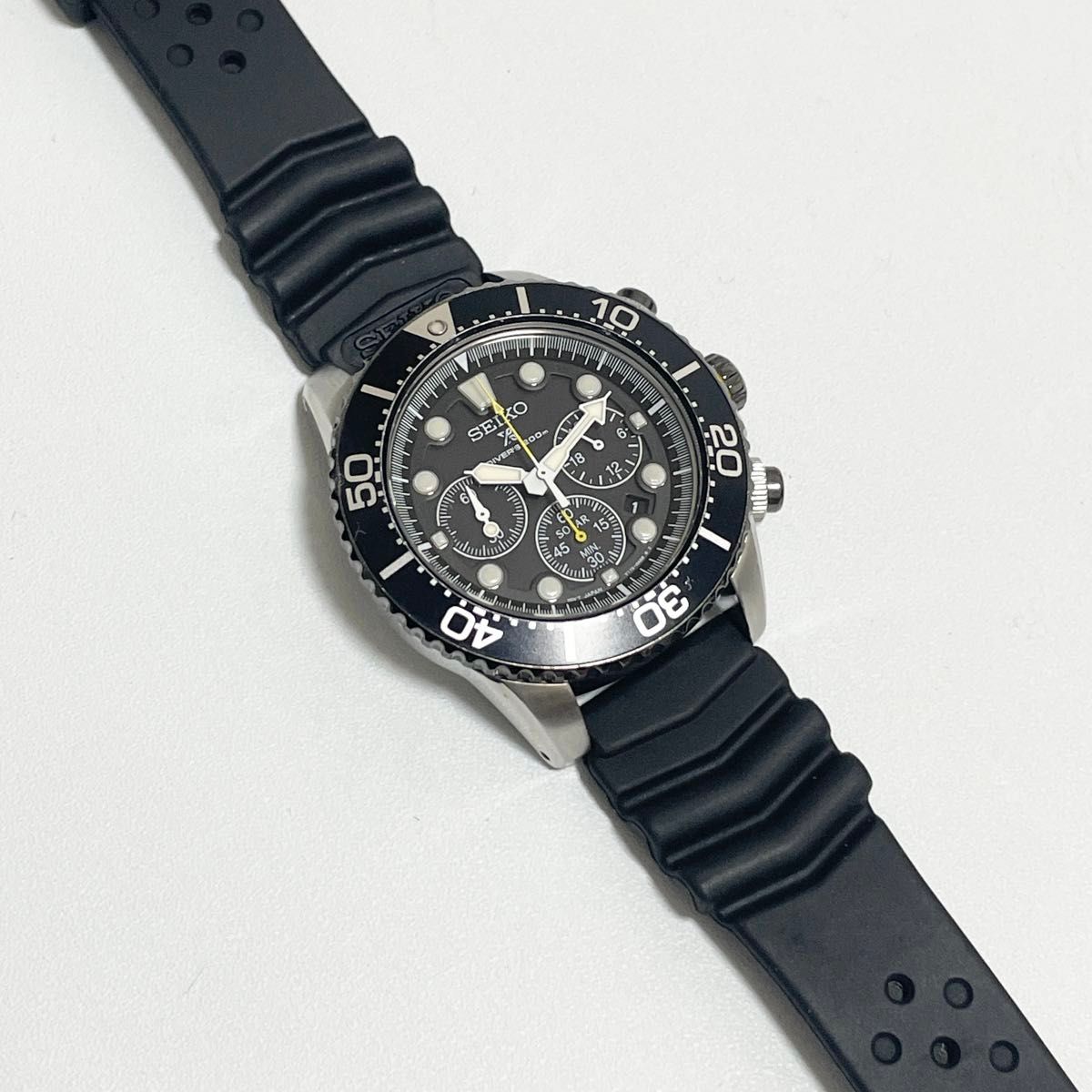 美品】SEIKO プロスペックス クロノグラフ ダイバー ソーラー 美品】SEIKO プロスペックス クロノグラフ ダイバー ソーラー