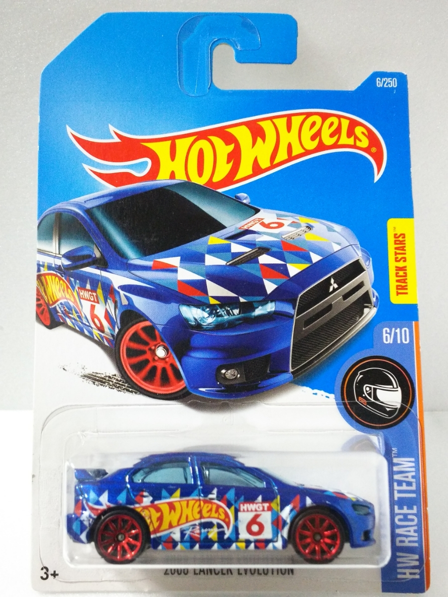 ホットウィール/三菱 ランサーエボリューションⅩ/青/HW Racing/Hotwheels/mitsubishi Lancer Evolution X/Blue/#5_画像1