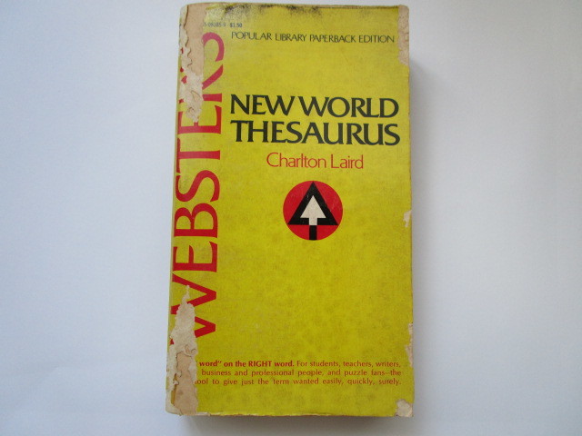 "WEBSTER'S NEW WORLD THESAURUS" by Charlton Laird - （類語辞典）洋書ペーパーバック_画像1