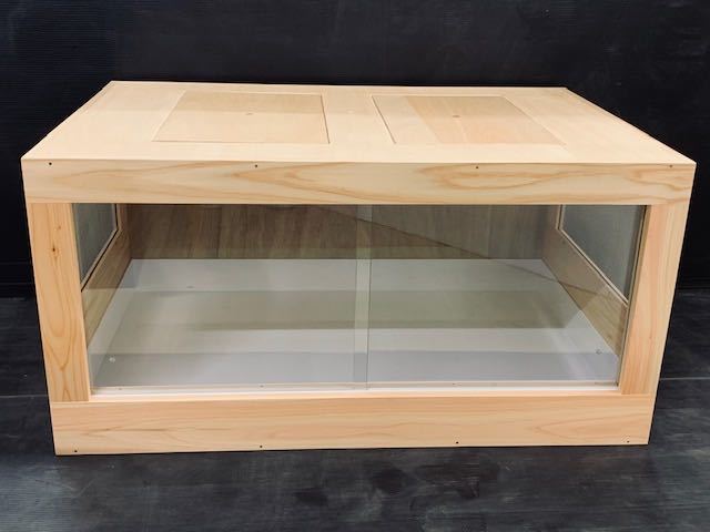 木製ケージ 1200×600×450 小動物、爬虫類用 未使用品 - library