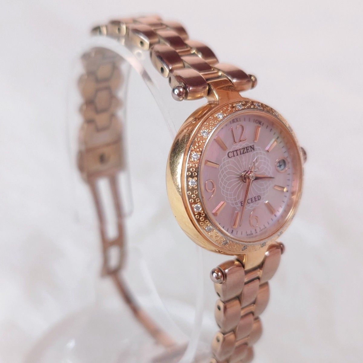 稼働品】CITIZEN EXCEED H058-T018461 シェル文字盤 シチズン 稼働品】CITIZEN EXCEED H058-T018461 シェル文字盤 シチズン