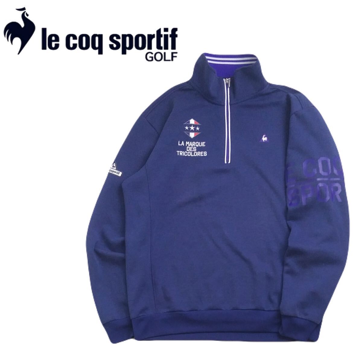  extra-large LL ultimate beautiful lecoq sportif golf thermal storage heat insulation stretch pull over jacket sweatshirt men's Le Coq Golf wear Descente 2411206